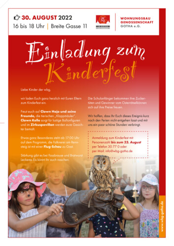 Einladung zum Kinderfest 2022
